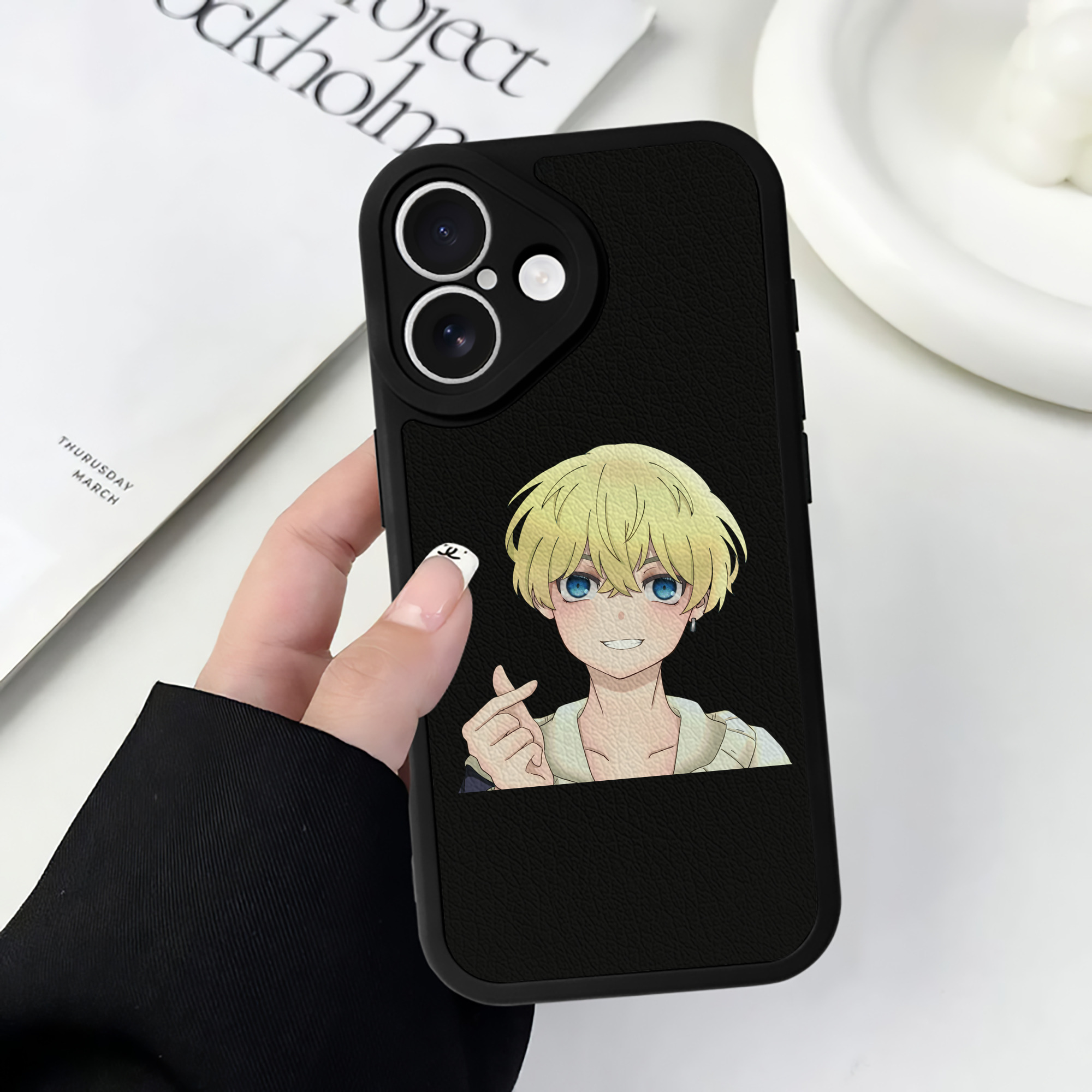 （画像用） 東京リベンジャーズ Tokyo Revengers 【iPhone 16シリーズ対応】シリコンスマホケース（レザー調） 材質：シリコン